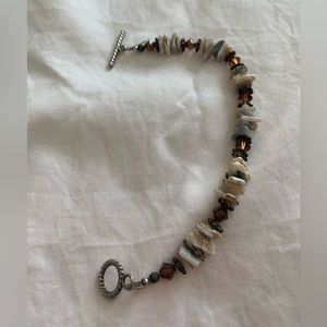 Bracelet- 8 inch multi- colored bead and stone